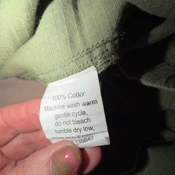 Men's Olive Green Cargo Pants - Picture 5 of 5